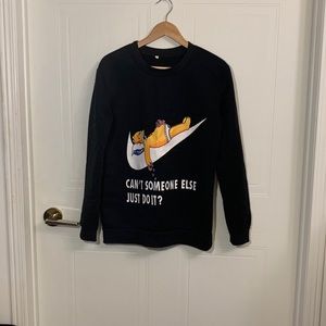 Homer Simpson Nike Spoof Sweatshirt